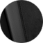 Closeup of ebony leatherette and Ultrasuede™ / Gros plan sur le cuir ébène et l’Ultrasuède<sup>MD</sup>
